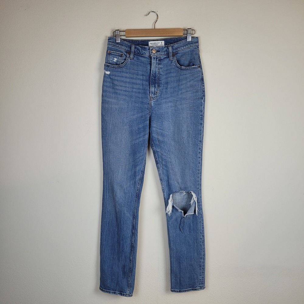 Abercrombie & Fitch Jeans 28 6 Regular Blue 90s Slim Straight Ultra High Rise